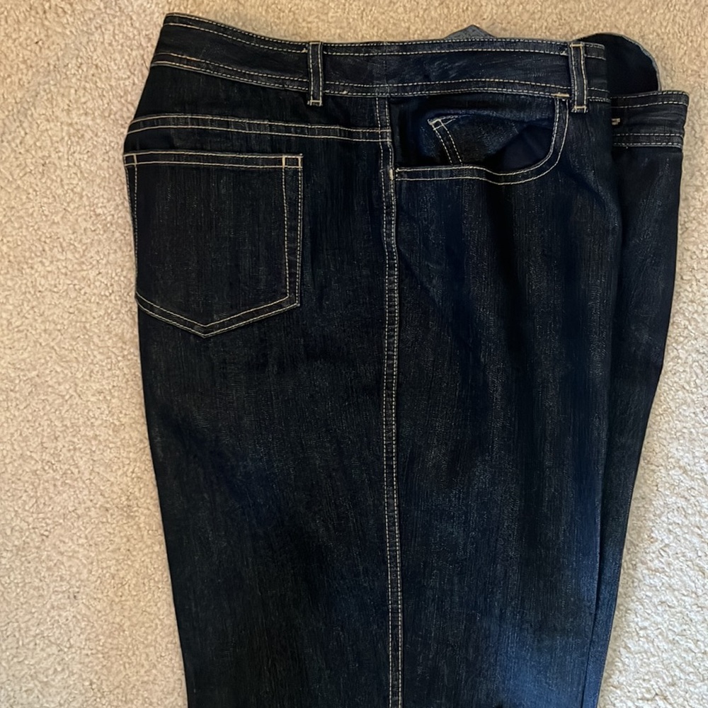 Vintage Dana Buchman Leather embellished denim - Picture 7 of 7